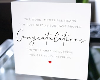 Entrepreneur Card, Congratulations Card, Encouragement Card, Graduation Card, Achievement Card, Promotion Card, Success Card, New Business