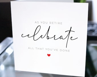 Happy Retirement Card, Retirement Gift, Retirement Card For Employee, Retirement Card For Coworker, Retirement Card For Colleague, Dad, Mom