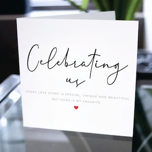 Carta di anniversario per lui, carta di anniversario per lei, carta del primo anniversario, carta di compleanno per lui, carta di compleanno per lei, regalo di anniversario