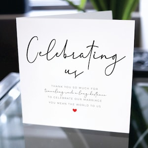 Hochzeitskarte an Freunde und Familie, Hochzeitskarte, Dankeschön für die Teilnahme an unserer Hochzeitskarte, Hochzeitsgeschenk für Freunde und Familie