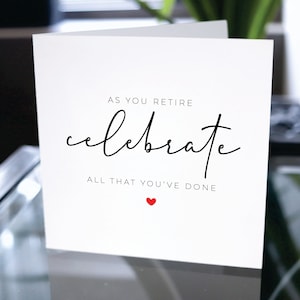 Carte de retraite heureuse, cadeau de retraite, carte de retraite pour employé, carte de retraite pour collègue, carte de retraite pour collègue, papa, maman