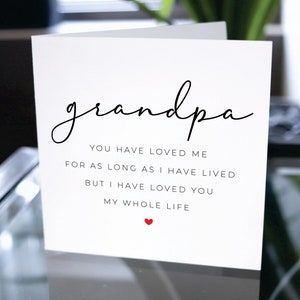 Grandpa Card, Card For Grandfather, Birthday Card For Grandpa, Birthday Gift For Grandpa, For Granddad, Fathers Day Card For Grandpa