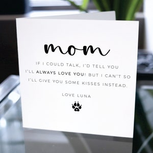 Para cartão de mãe de cachorro, presente de cachorro, cartão de aniversário de cachorro, dia dos namorados de cachorro, cartão de feliz dia das mães, cartão de dia das mães de cachorro