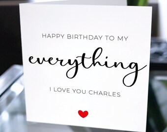 Cartão de aniversário para namorada, cartão de feliz aniversário para casal, cartão de feliz aniversário personalizado, cartão de aniversário personalizado, presente para ela