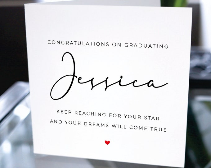 Graduation Card, Graduation Card Gift, Customized Graduation Card, Personalized Graduation Card, Greeting Card for Graduation, Gift Card