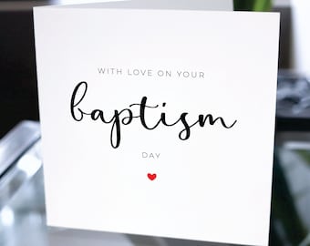 Baptism Card For Son, Baptism Card For Daughter, Baptism Card For Godson, Baptism Card For Goddaughter, Grandson Baptism Card Granddaughter