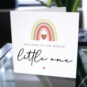 Welcome To The World Card, Newborn Baby Card, New Baby Card, Newborn Baby Gift, Baby Girl Card, New Baby Gift, Welcome Baby Card, Baby Girl