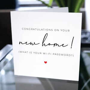 Carte de pendaison de crémaillère, Cadeau de pendaison de crémaillère, Félicitations pour votre nouvelle maison, Happy 1st Home, New Home Card