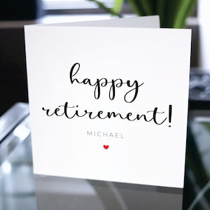 Carte de retraite heureuse, cadeau de retraite personnalisé, carte de retraite personnalisée pour les femmes, cadeaux de retraite pour les femmes, carte de retraite des enseignants
