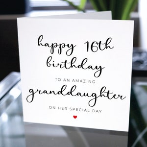 16 Geburtstagskarte für Enkelin, 16 Geburtstagskarte für Enkelin, 16 Geburtstagskarte für Enkelin, Geburtstagsgeschenk