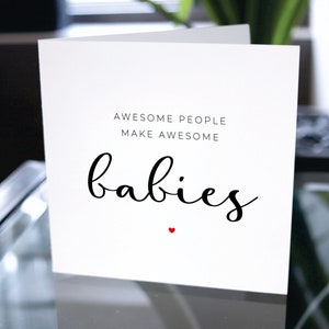 Sie haben eine Babykarte, neue Babykarte, Babyjungen- oder Mädchenkarte, Babypartykarte, Schwangerschaftskarte, Baby-Glückwunschkarte, Erwartungskarte