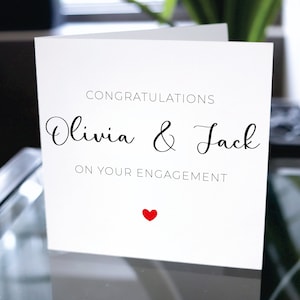 Felicitaciones por su tarjeta de compromiso, tarjeta de compromiso de felicitaciones, tarjeta de boda personalizada, tarjeta de compromiso personalizada, tarjeta de felicitaciones