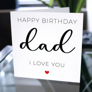 Carte d'anniversaire pour papa, carte de joyeux anniversaire pour père, carte de joyeux anniversaire personnalisée, carte d'anniversaire personnalisée, carte-cadeau pour père