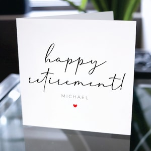 Carte de retraite heureuse, cadeau de retraite personnalisé, carte de retraite personnalisée pour les femmes, cadeaux de retraite pour les femmes, carte de retraite des enseignants