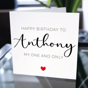 Birthday Card For Boyfriend, Happy Birthday Card for Him, Customized Happy Birthday Card, Personalized Birthday Card, Birthday Card Gift Him