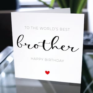 Geburtstagskarte für Bruder, Happy Birthday Karte für Geschwister, personalisierte Geburtstagskarte, Geschenk für Ihn, Für Sie