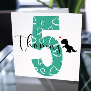 Carte d'anniversaire pour enfant, nom personnalisé joyeux anniversaire, carte de joyeux anniversaire personnalisée, carte d'anniversaire personnalisée, cadeau de carte d'anniversaire enfant mignon