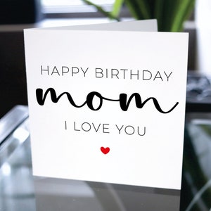 Birthday Card For Mom, Happy Birthday Card for Mother, Customized Happy Birthday Card, Personalized Birthday Card, Card Gift for Mother