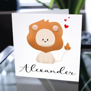 Carte d’anniversaire pour enfant, Nom personnalisé joyeux anniversaire, Carte d’anniversaire joyeux personnalisé, Carte d’anniversaire personnalisée, Cadeau de carte d’anniversaire mignon enfant