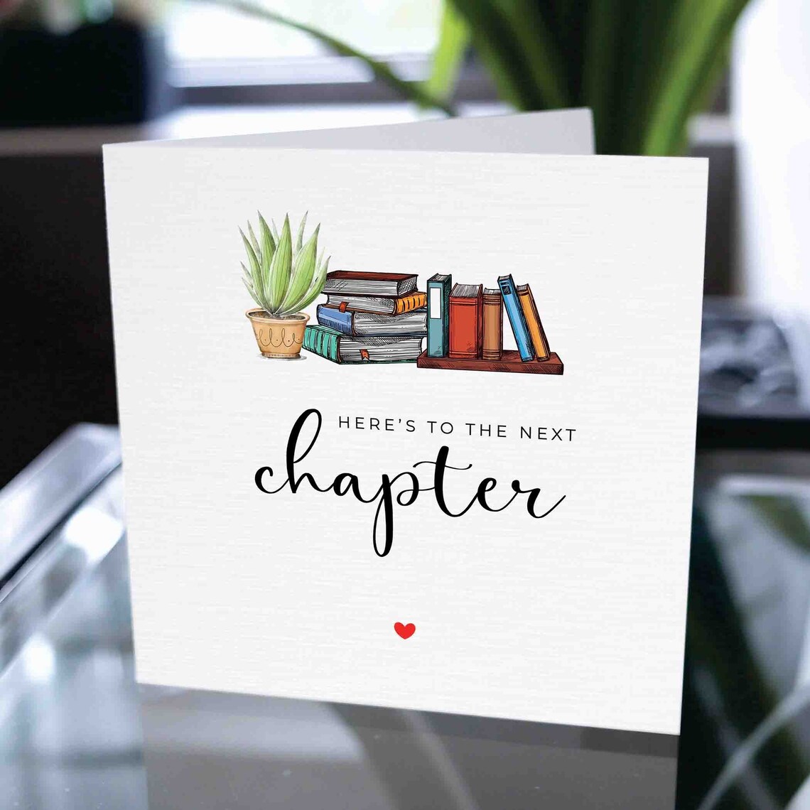 Here's to the Next Chapter Card, Corporate New Chapter Card, Staff New ...