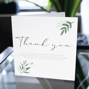 Tarjeta de agradecimiento del maestro, tarjeta de agradecimiento para el educador, tarjeta de agradecimiento del maestro, tarjeta de agradecimiento del tutor, tarjeta de agradecimiento del instructor, regalo del tutor
