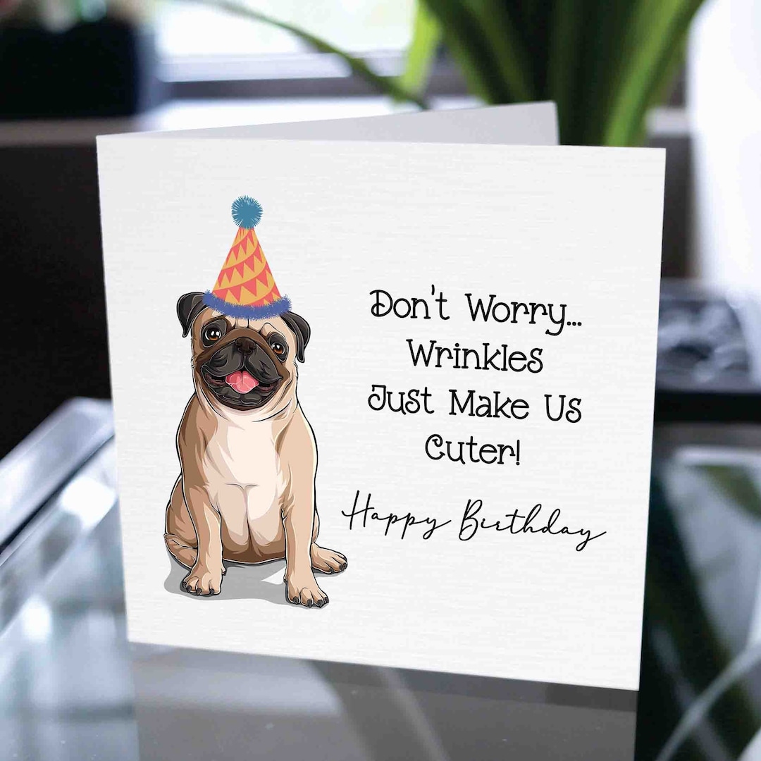 Birthday Card for Dog, Funny Pun Birthday Card, Birthday Card From Dog ...