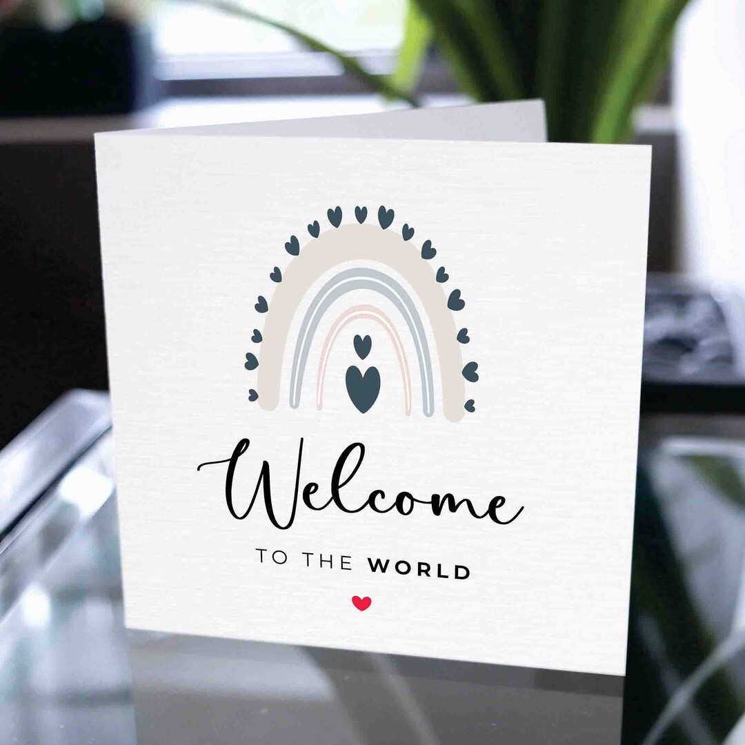 Welcome To The World Card Newborn Baby Card Newborn Baby Gift Baby Welcome To The World Card Newborn Baby Card Newborn Baby Gift Baby