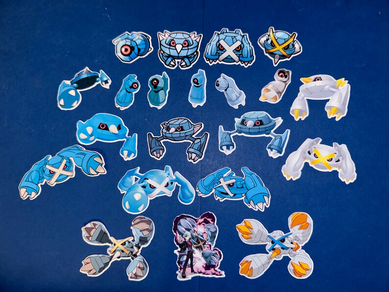 Metagross Sticker Metagross Sticker Set - Etsy