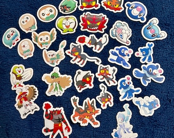 Alolan Starters Sticker Set