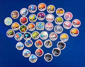 Pokeball Sticker Set