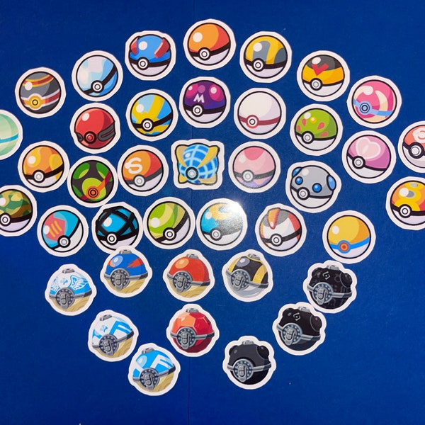 Pokeball Sticker Set