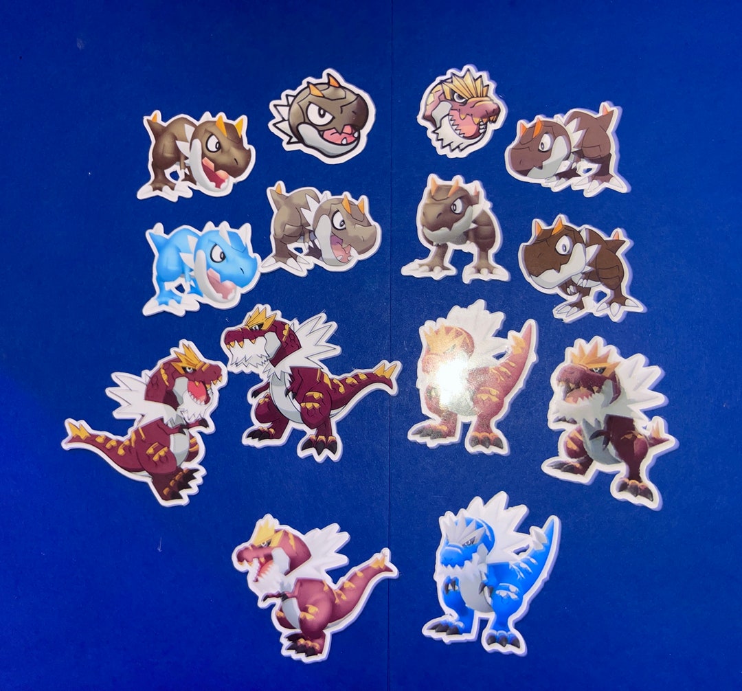 Tyrantrum Sticker Set - Etsy