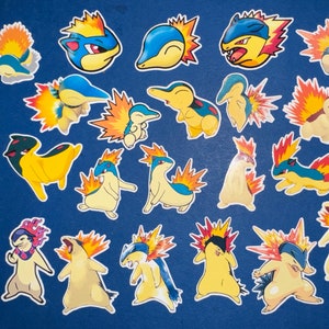Cyndaquil Sticker Set