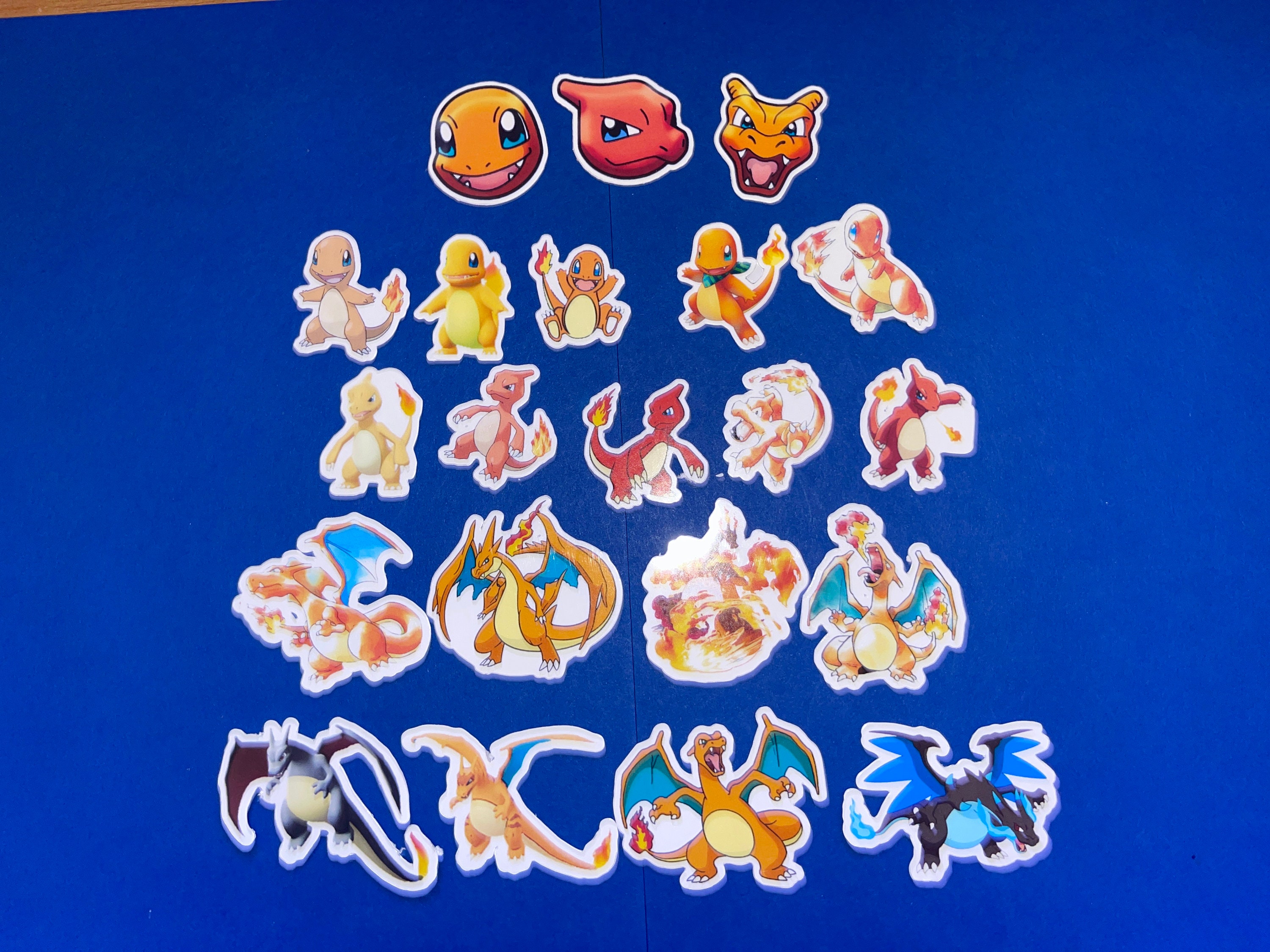 RARE Vintage Pokemon ARTBOX Sticker Lot Charizard #04 - #06 Blastoise #07 -  #09