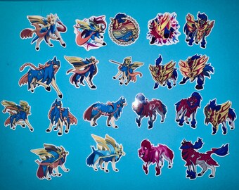 Zacian & Zamazenta Sticker Set