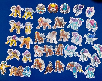 Legendary Beasts Sticker Set