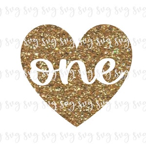 OFERTA!! Aniversário um coração svg, coroa do primeiro aniversário, camisa de festa de primeiro aniversário do bebê svg ouvir decorações de aniversário sinal de aniversário -- bd28