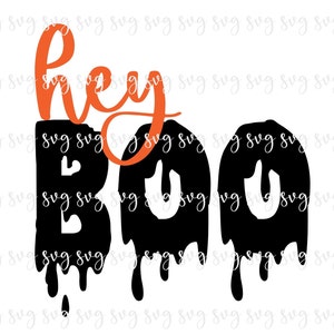 SALE!! Hey Boo svg Trick Treat Shirt Sign Digital File Fall Happy Halloween Shirt Costume Group Teacher Shirt Pumpkin Patch SVG-H21