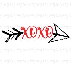 AUSVERKAUF!! Happy Valentine es Day xoxo Pfeil Valentinstag svg Shirt Valentine Herzen Y'all Love Shirt SVG Digital File Happy Valentine SVG--V60
