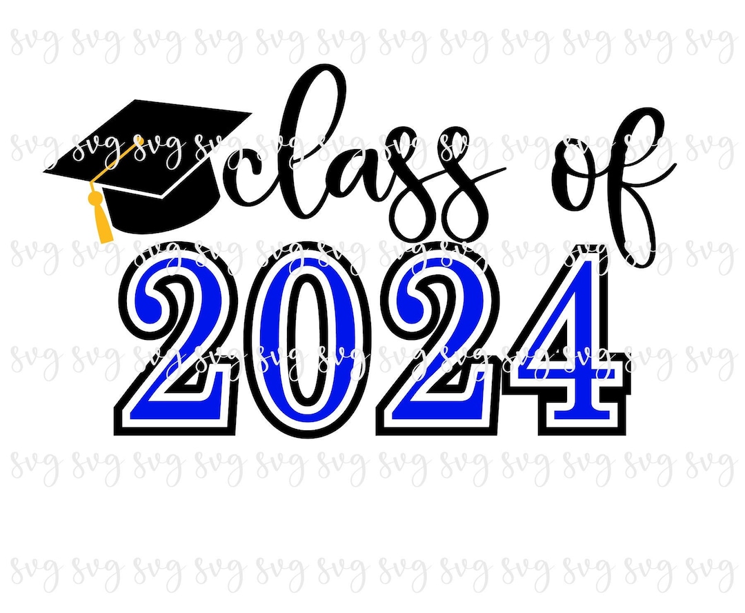 SALE School Class of 2024 Graduation Cap Senior Shirt SVG Grad Cap ...