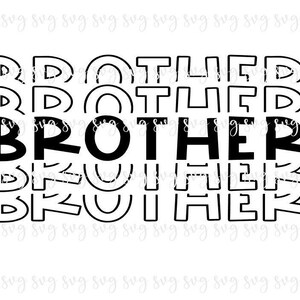 AUSVERKAUF!! Brother Repeat SVG, Brother Shirt, Krankenhaus Baby Digitale Datei, Kid Shirt SVG, New Brother, Surprise Brother Geschenk svg download--F67