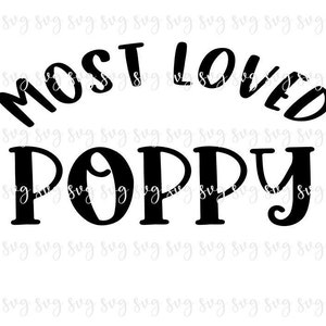 VERKOOP!! Meest geliefde Poppy SVG Baby Digital File Nieuwe Grand Reveal SVG, Vaderdag, Nieuwe Grand dad, Baby Shower Gift Opa svg download--F105