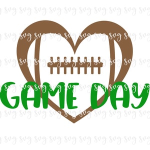 AUSVERKAUF!! Game Day Herz Fußball Spiel Saison svg Nacht Fußball Spiel Digitale Datei Super Fußball Spruch SVG Shirt Schul team Hat Shirt-FT44