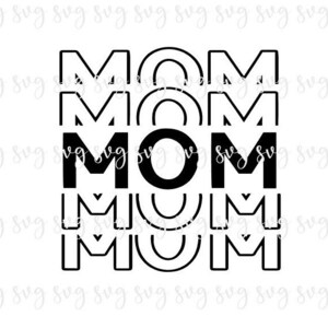 ¡¡VENTA!! Mom Repeat SVG, Baby Digital File, New Mommy Shirt SVG, Mother's Day, Surprise Baby Reveal Announcement svg download--F61