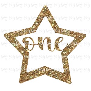 ¡¡VENTA!! Cumpleaños One Star SVG, First Birthday Stars, Baby's 1st One Birthday Party Shirt SVG Stars Birthday Decorations Birthday Sign --BD40