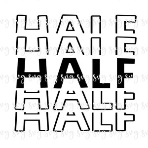 VERKOOP!! Verjaardag 1/2 Halve verjaardag Herhaling Halverwege een SVG Halve verjaardag Baby's 1/2 6 maanden Verjaardagsfeest shirt SVG Bday Bday Sign --BD113