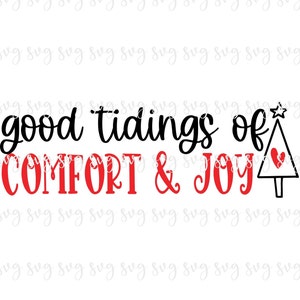 ¡¡VENTA!! Feliz Navidad svg Buenas Nuevas de Confort y Alegría svg Signo de Navidad Camisa Feliz Regalo de Navidad SVG Navidad Diciendo Cita Navidad Navidad-X9