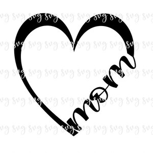 ¡¡VENTA!! Mom Heart SVG, Baby Digital File, New Mommy Shirt SVG, Mother's Day, Surprise Baby Reveal Announcement svg download--F22