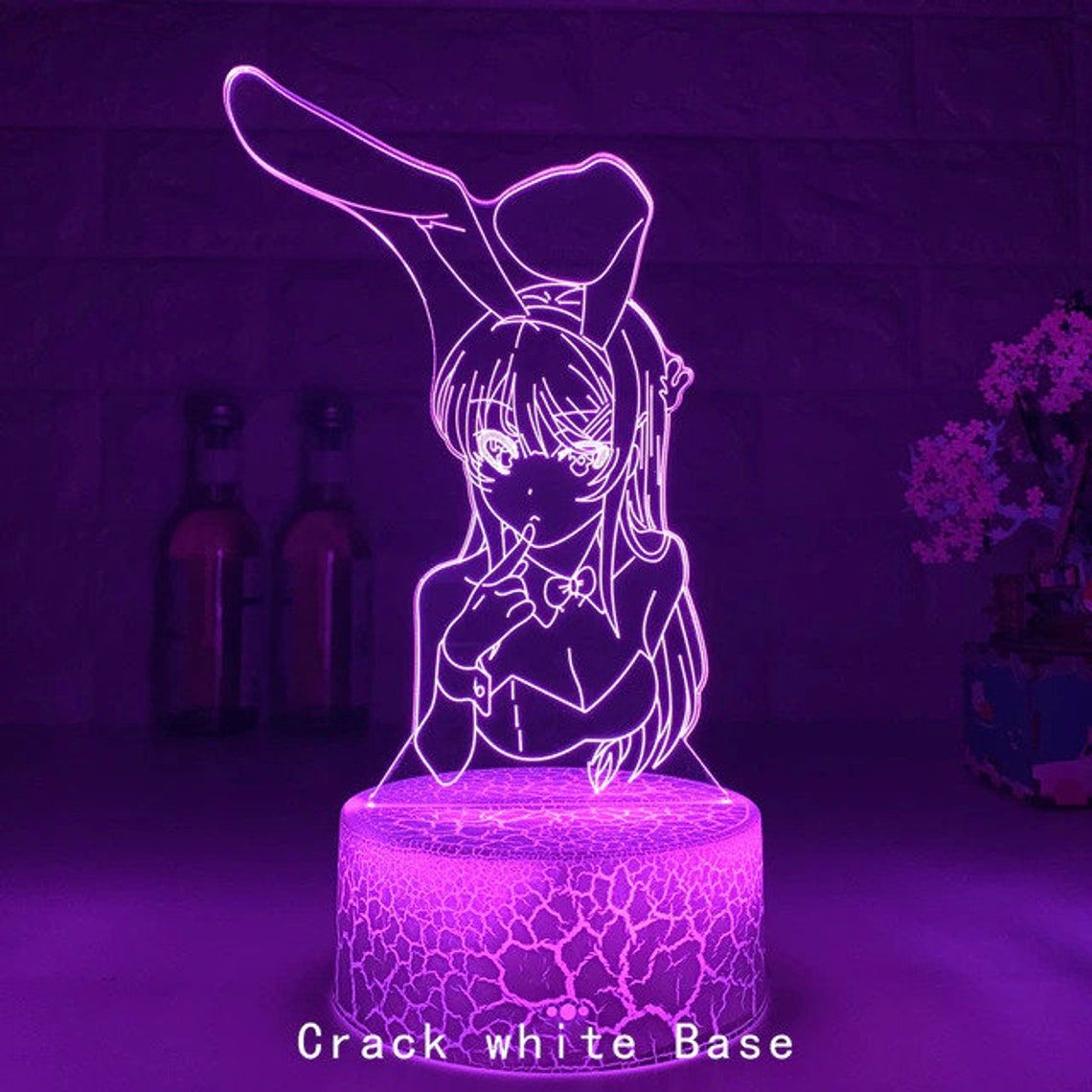 Bunny Girl Senpai Mai Sakurajima Kawaii 3d Night Led Light Etsy Ireland
