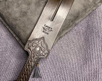 Thors Hammer Leather spanking tease embossed |Leather Paddle | Bee Stinger Paddle | Bdsm Spanking